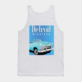 Detroit Michigan travel poster Tank Top